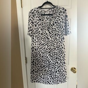 a new day Black and White Patterned Dress